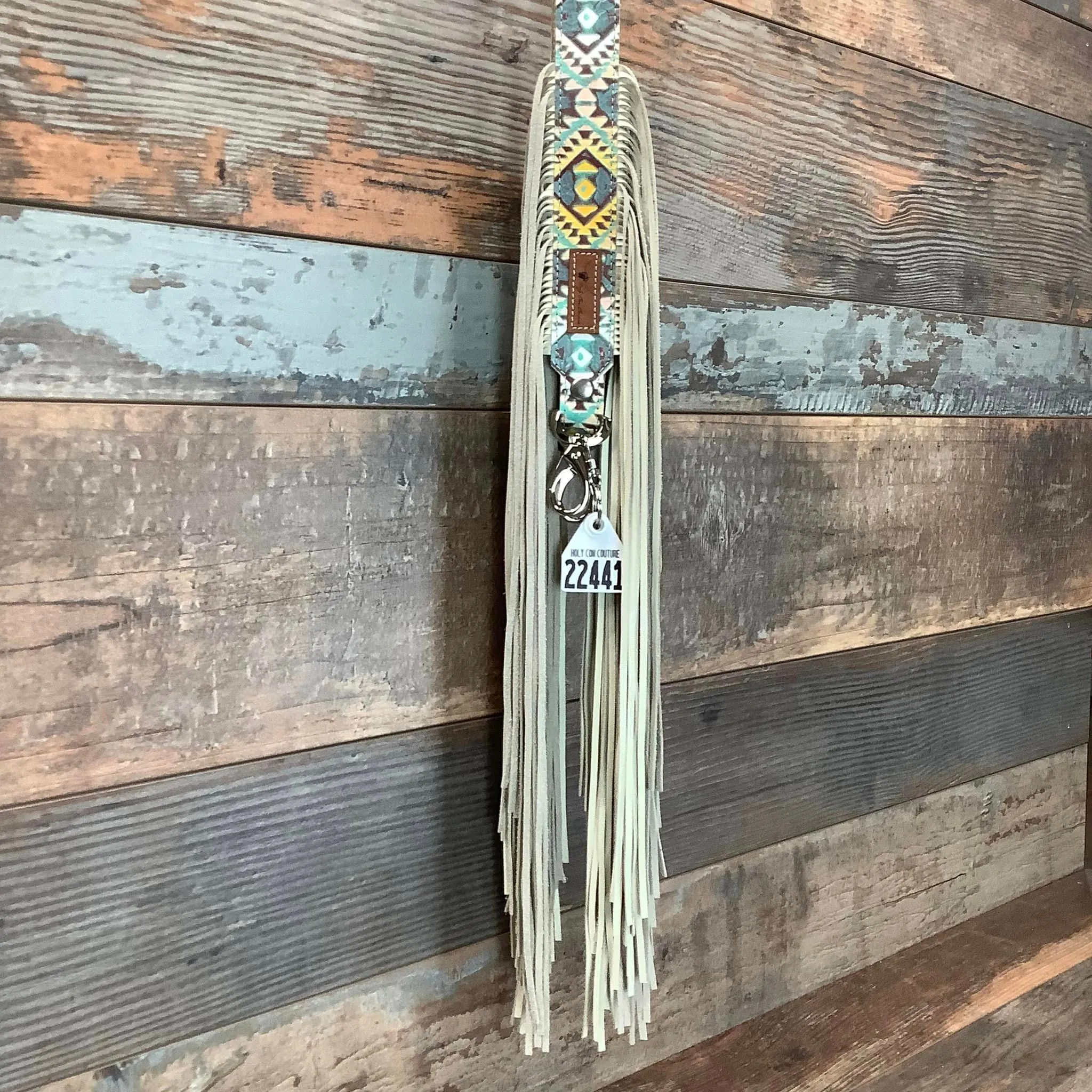 Western Mini Leather Fringe Strap 48" #22441
