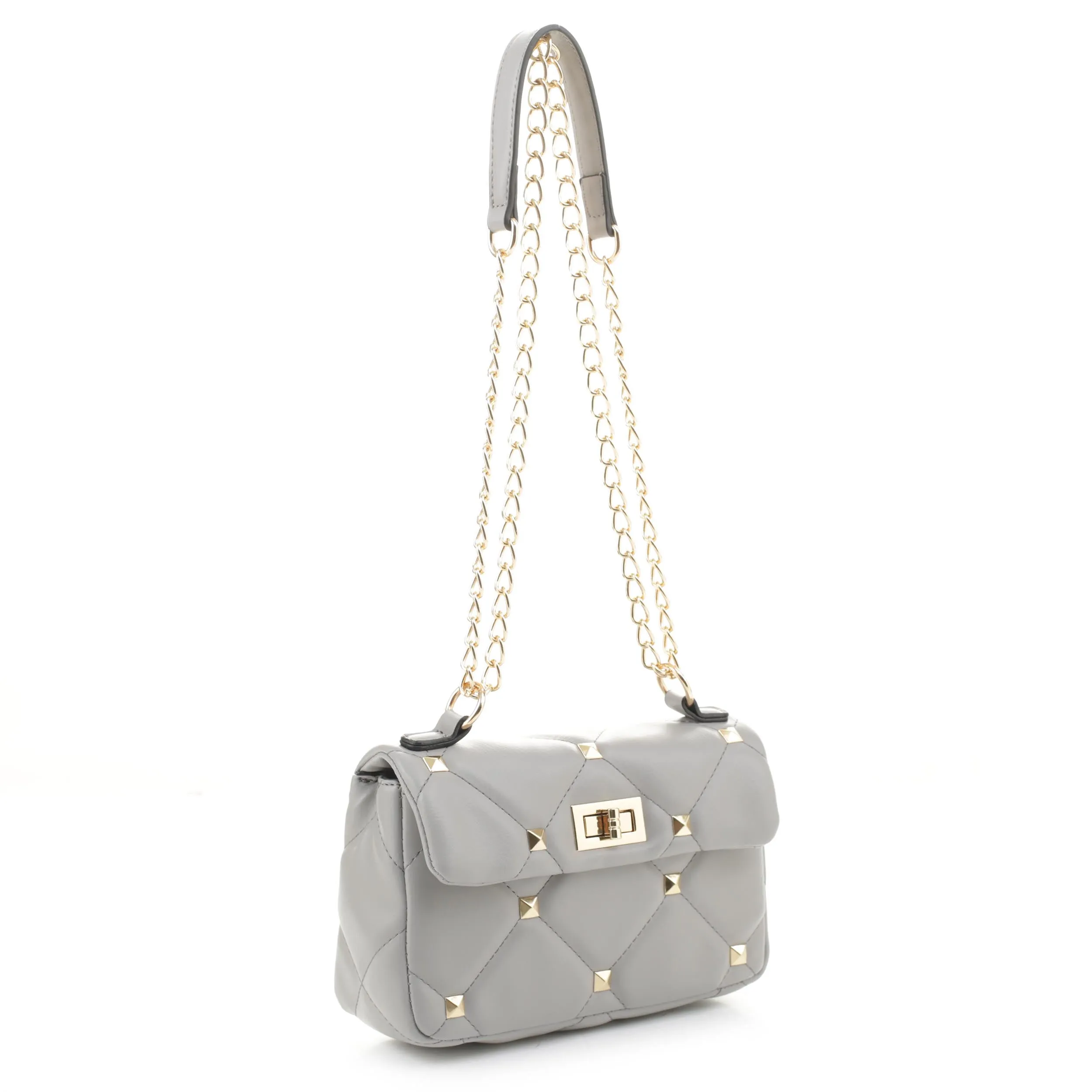 Whitley Quilted Studded Shoulder