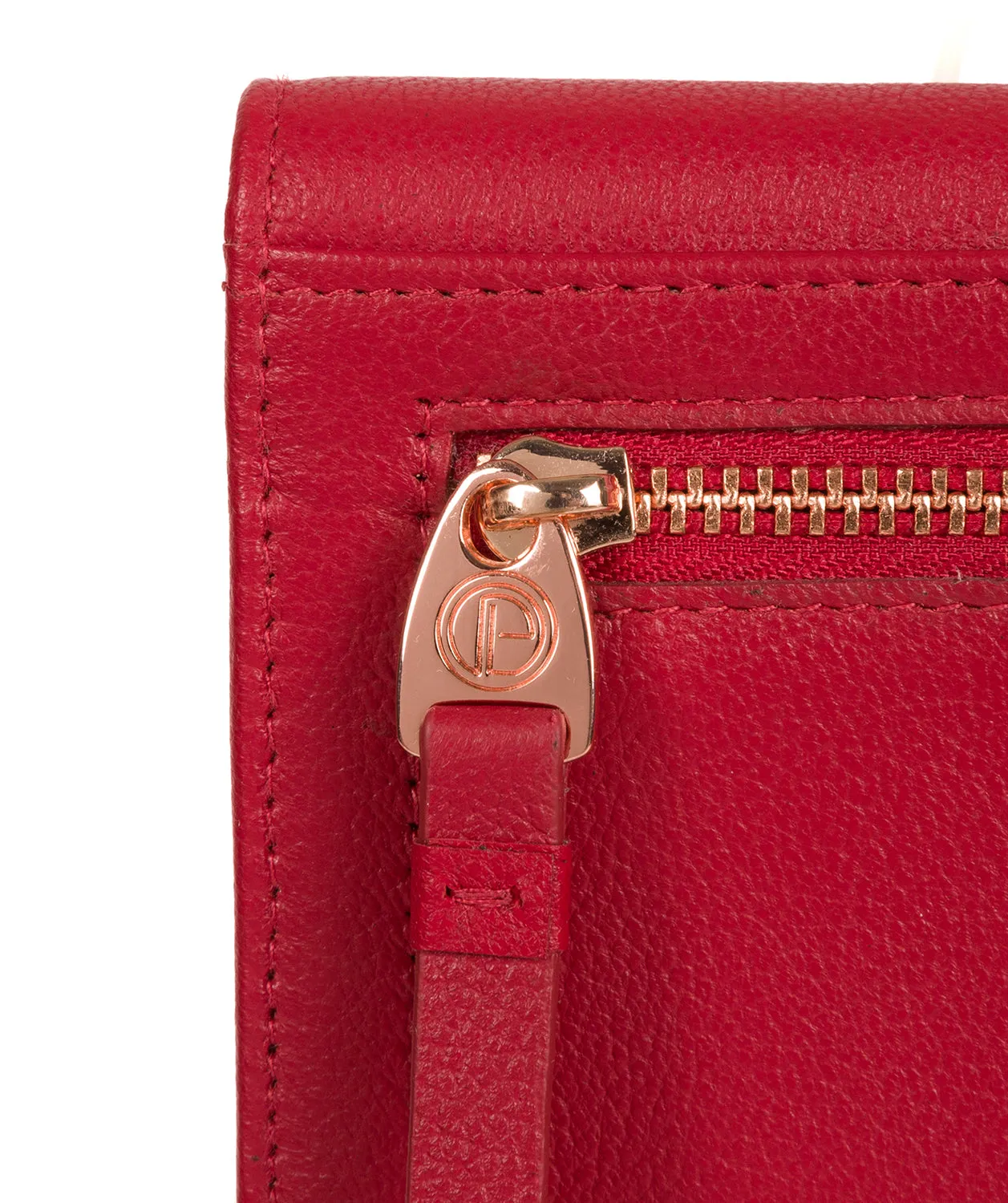 'Wren' Barbados Cherry Leather Purse