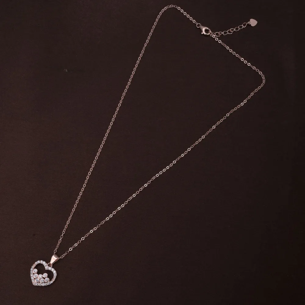Zircon Affection Necklace | Rose Gold